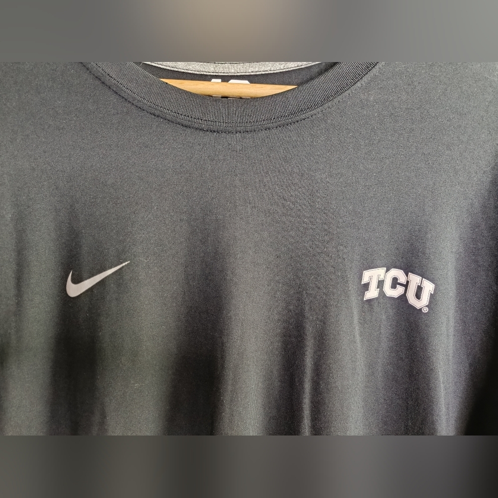 XL TCU Horned Frogs Nike Dri-fit Long Sleeve Texas NCAA Casual Gym Yoga Travel